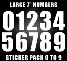 Large Numbers Stickers 10 Pack