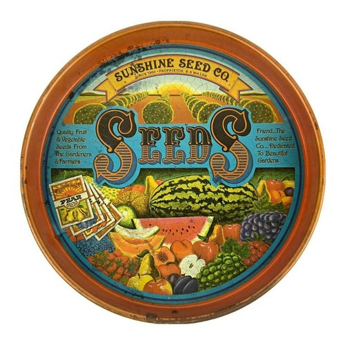 Vintage sunshine seed metal - co,