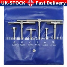 6pcs Telescopic Gauge 8-150mm Adjustable Inner Diameter Gauge Micrometer Tool