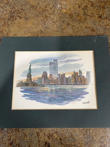 Vtg mostoff nyc watercolor - vtg,