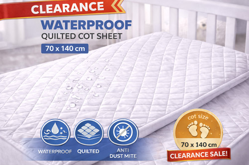 Waterproof quilted cot sheet - waterproof,