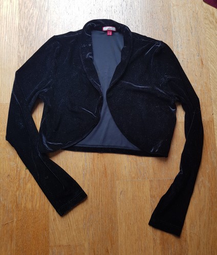 Black velvet bolero joe - black,