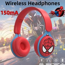 Kids Wireless Bluetooth Headphones Headset Earphone Spider Man Super Hero Gift~