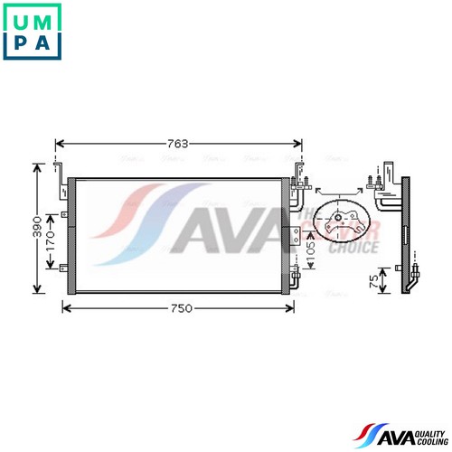 Condenser air conditioning - condenser,
