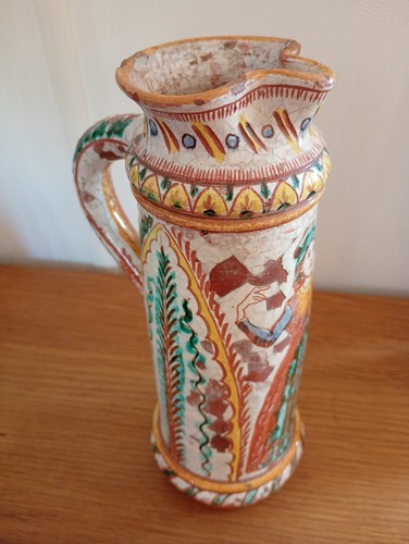 Antique pitcher jug clay - pitcher,