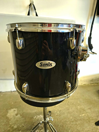 Sonix black rack tom 11 - black, 11"