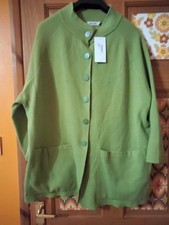 Alice Collins New Labelled Size 18 Apple Green Thick Smart Cardigan/Jacket Top