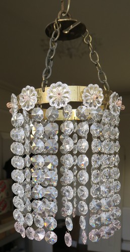Vintage crystal glass drop - vintage,