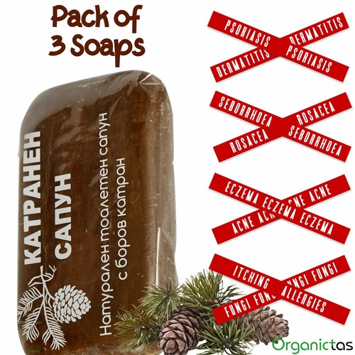 Natural pine tar soap in - pine,