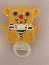 Vintage 1988 Matchbox Pull String Musical Teddy Bear Mobile Cot Toy Moving Arms