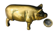 Brass Pig Animal Ornament