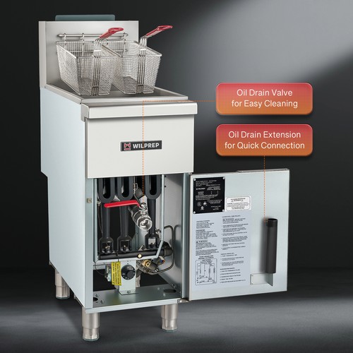 Commercial floor gas fryer - gas,
