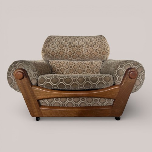 Mid century teak armchair - mid-century, with