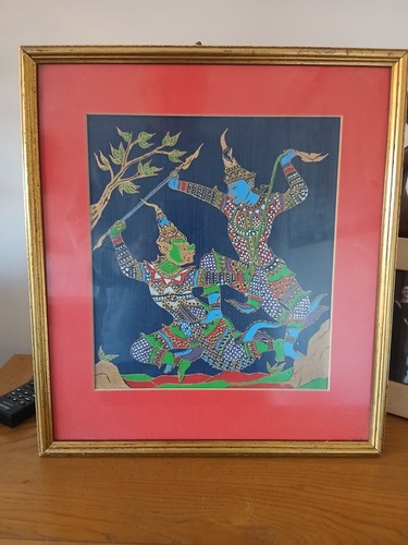 Thai silk painting - painting,