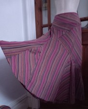 VTG Look M&S Cotton Mix Fishtail Maxi Skirt Size 16 Boho Gypsy Hippy 70s 80s