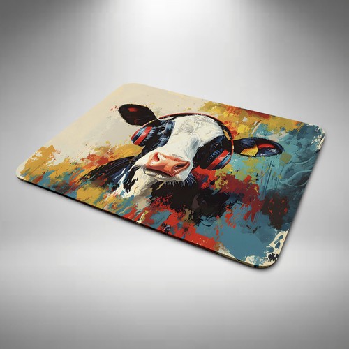 Dairy cow mouse mat - mouse, /