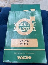 Volvo factory P1800 Rare  workshop manual export  and engine manual supplement