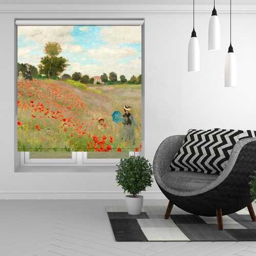 Monet poppy field - field, printed