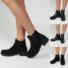 LADIES WOMENS LOW BLOCK CHUNKY