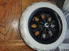 Trolley Replacement Wheel Cream/black Plastic Standard Fit