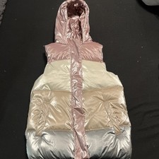 Girls Next Hooded gilet puffer