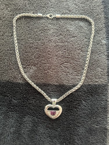 Chunky chain gemstone heart - chain,