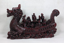 Vintage Carved Red Resin
