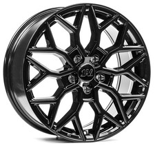 Alloy Wheels 18" 1AV ZX12T Black Gloss For Lexus IS 220d [Mk2] 05-12