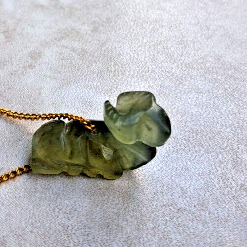 Vintage carved jade - carved,