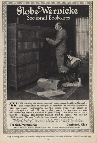 1914 globe wernicke - wernicke:, sectional