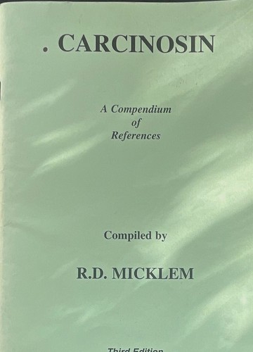 Micklem carcinosin a - r.d., carcinosin: