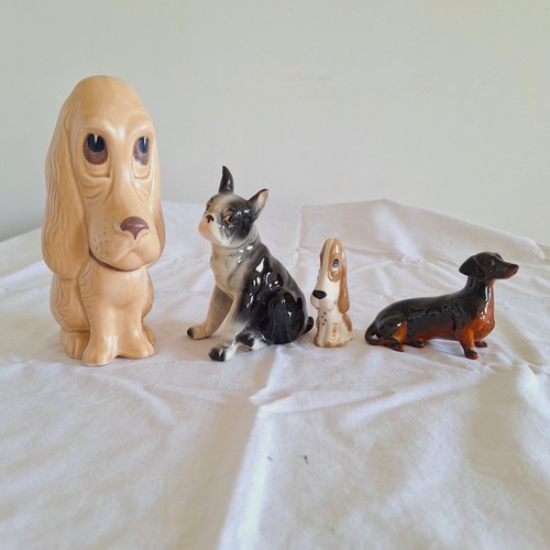 Vintage ceramic dog - ceramic,