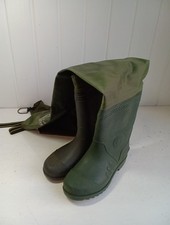 Fladen Fishing Green Thigh Waders Size EU 42 UK 8 BR