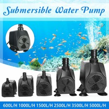 SUBMERSIBLE WATER PUMP AQUARIUM FISH TANK SUMP PUMPS POND FEATURE WATERFALL PUMP