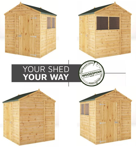 10x6 shiplap apex shed side - shed,