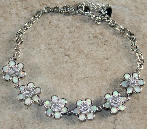Silver elegant white fire opal - elegant,
