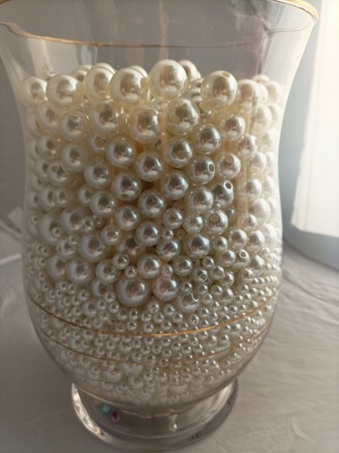 500 grams beads ivory faux - beads,