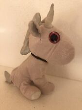 Primark Pink And Silver Sparkle Unicorn Big Eyes Soft Toy Plush
