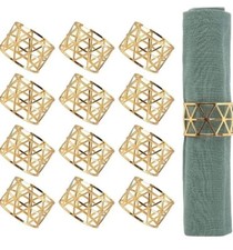 Napkin Rings 12 pcs gold