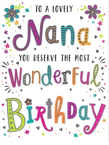 Nana birthday greeting - nana,