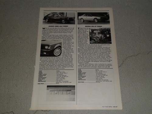 1986 dodge omni - dodge, turbo