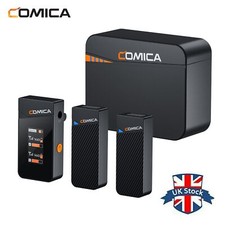 COMICA Vimo C3 Wireless Microphone System 1 Receiver & 2 Mic Charging Case D6W6