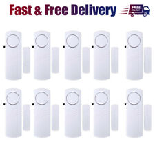 2-10PCS Magnetic Wireless Security Window Door Entry Burglar Alarm Device Sensor