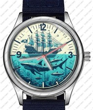 Pirate Boat Ocean Shark Gift