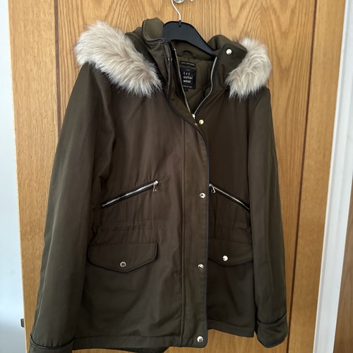 Zara new khaki hooded - new,