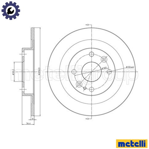 Brake disc 0665 - 2x,
