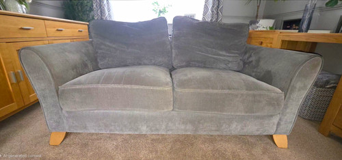 Grey seater sofa - 2,