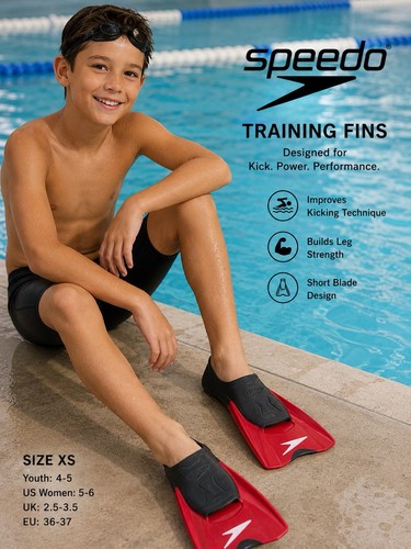 Speedo swim training fins - training, xs