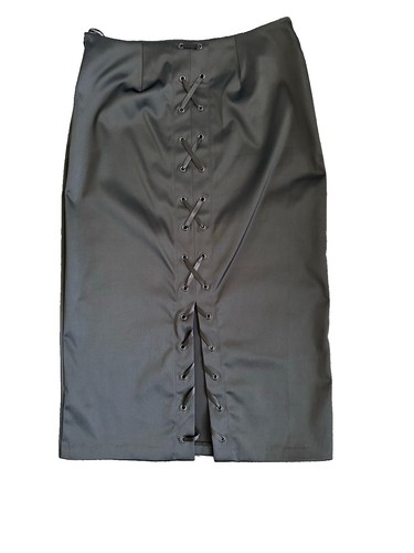 Vintage satin pencil skirt - satin,