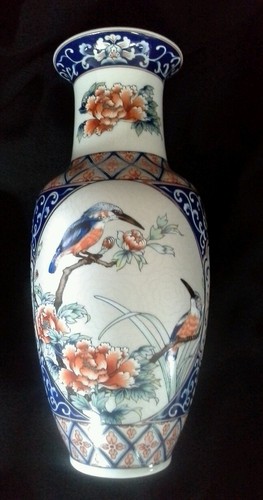 Leonardo vase kingfisher - /,